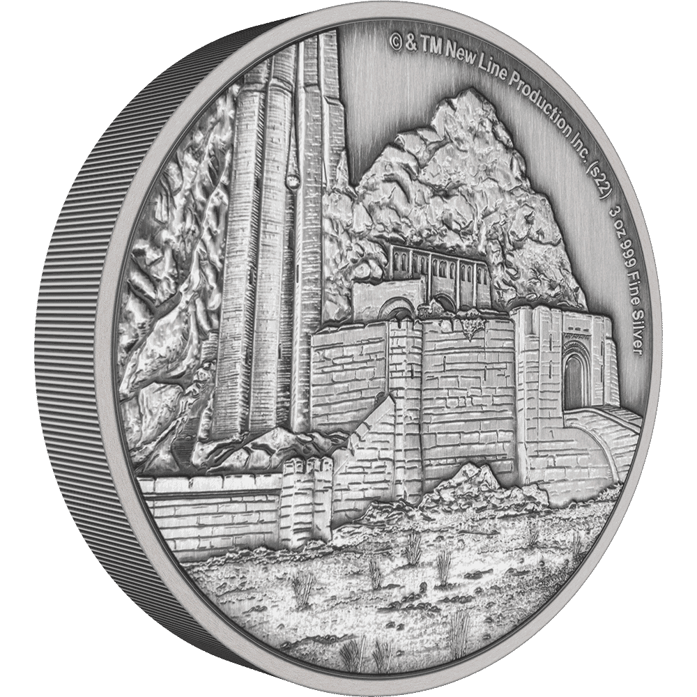 THE LORD OF THE RINGS(TM) - Helm's Deep 3oz Silver Coin