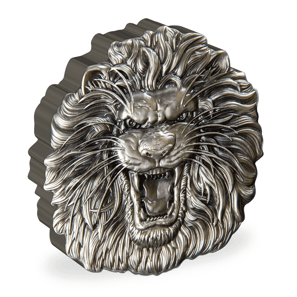Fierce Nature - Lion 2oz Silver Coin