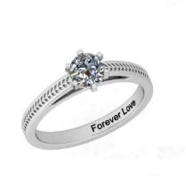 CERTIFIED 0.63 CTW J/SI2 ROUND (LAB GROWN Certified DIAMOND SOLITAIRE RING ) IN 14K YELLOW GOLD