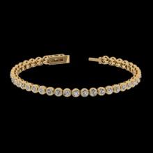 1.10 CtwVS/SI1 Diamond 14K Yellow Gold Bracelet (ALL DIAMOND ARE LAB GROWN)