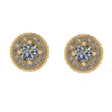 0.80 CtwVS/SI1 Diamond 14K Yellow Gold Stud Earrings ALL DIAMOND ARE LAB GROWN