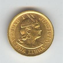 Peru 1 libra gold 1898-1969