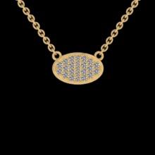 0.45 CtwVS/SI1 Diamond 14K Yellow Gold Necklace (ALL DIAMOND ARE LAB GROWN)