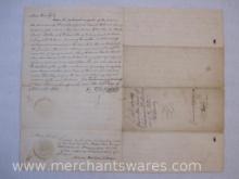 1829 Will of Solomon Williams of West Salem Mercer County PA with Raised Sealed