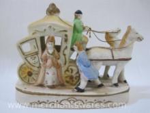 Pico Hand Painted Victorian Horse Coach Figurine, 8 oz