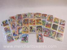 Seven Sheets of Trading Cards from 1991 Marvel, Impel Marketing Inc, 4 oz