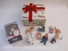 The Island of Misfit Toys Christmas Ornaments including Santa Claus new in box, 1 lb 4 oz