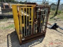 STEEL CAGE WITH VARIOUS CRIBBING