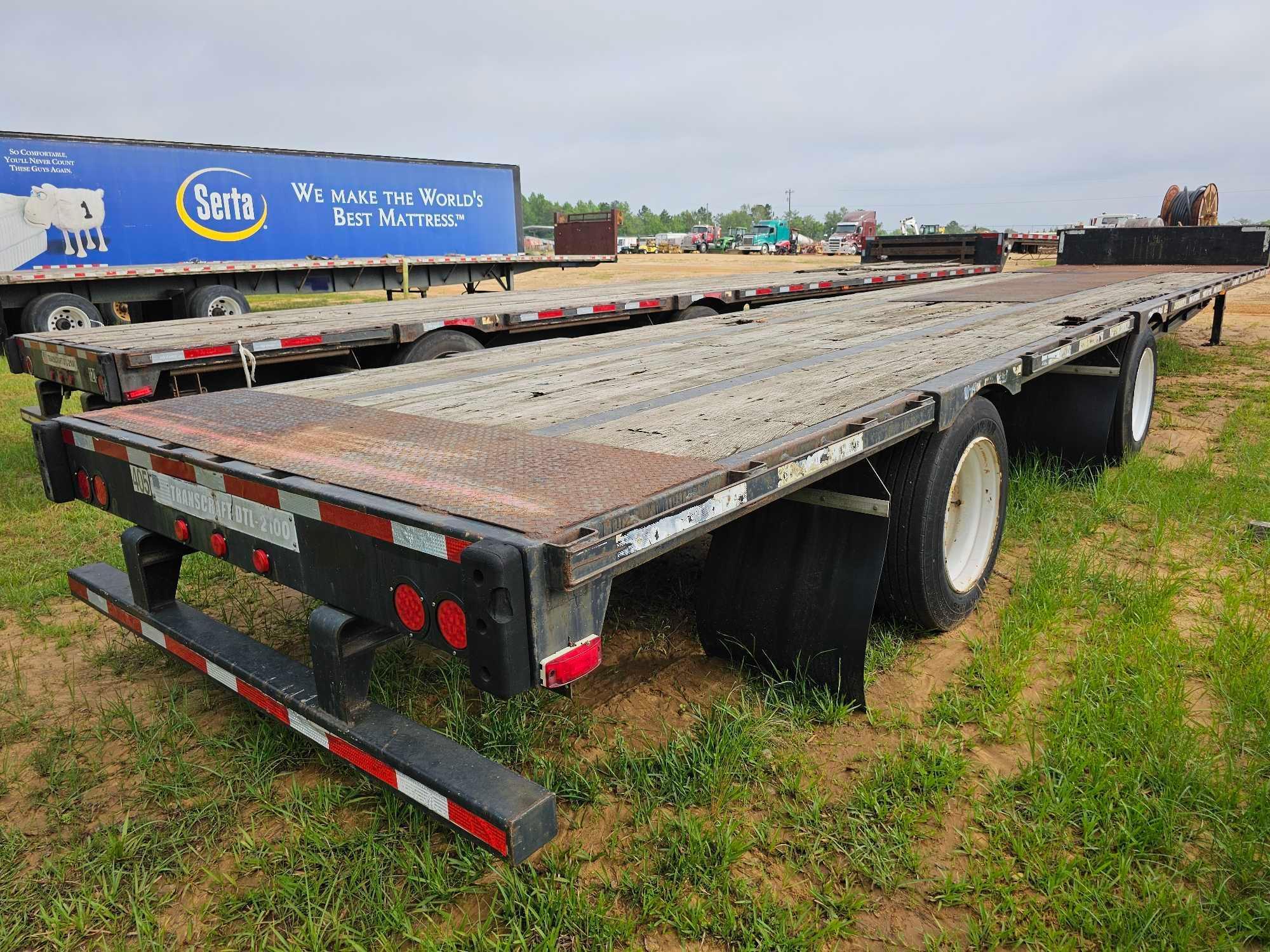 1133 - 2004 TRANSCRAFT 102"X53' DROP DECK TRAILER