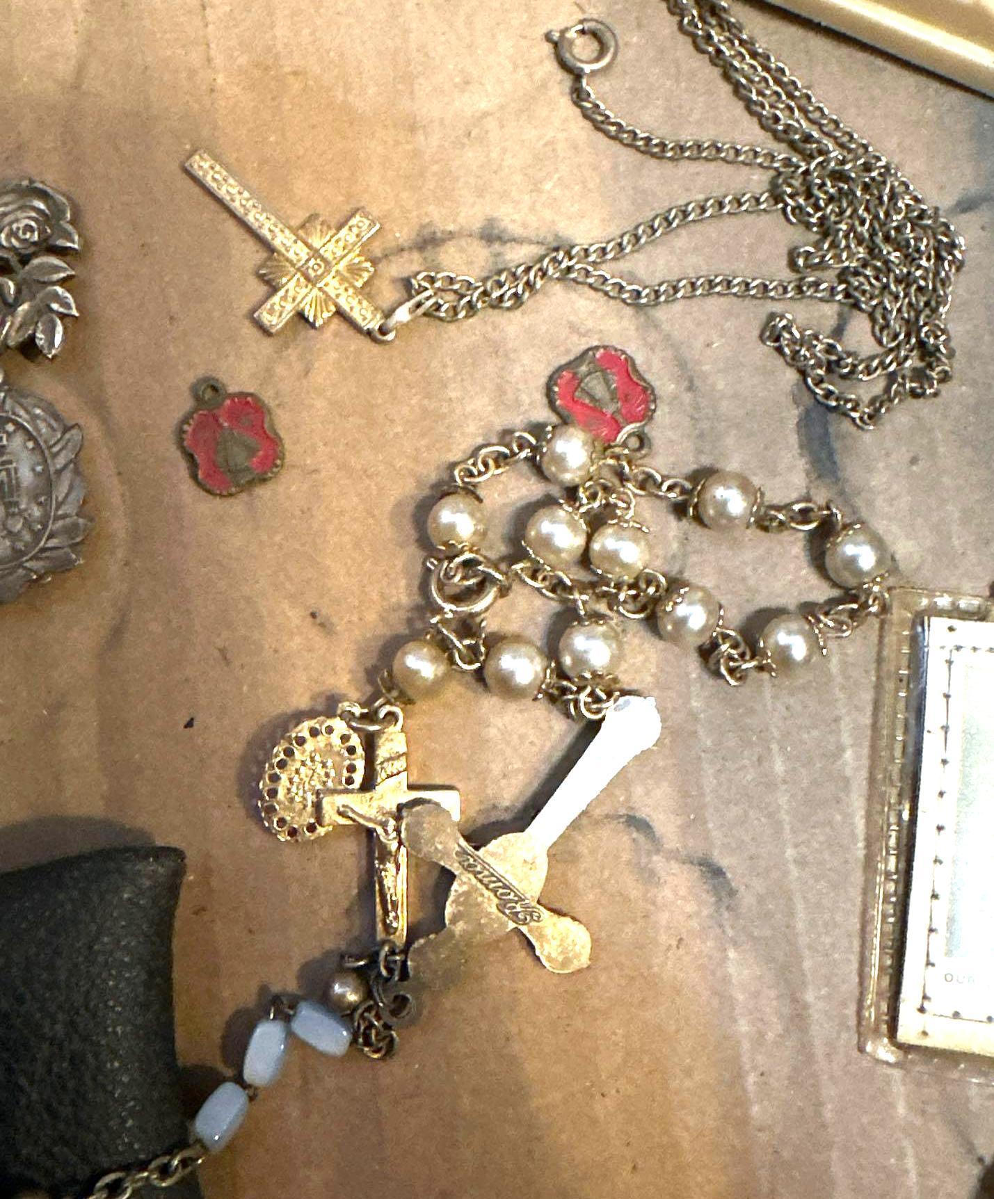 Lot of Religious Items- some Sterling