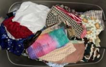 Big Bin of Fabric for Projects