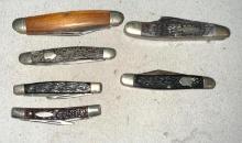 Vintage Pocket Knife Lot- Wards Case- Western and others