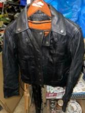 Ladies Leather Motorcycle Jacket size XS