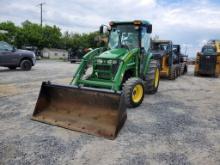 John Deere 4320 Cab Compact Loader Tractor Backhoe 'Ride & Drive'