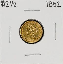 1852 $2 1/2 Liberty Head Quarter Eagle Gold Coin