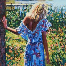 Howard Behrens (1933-2014) "My Beloved, By The Lake" Limited Edition Giclee on Canvas