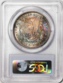 1883-O $1 Morgan Silver Dollar Coin PCGS MS63 Amazing Toning