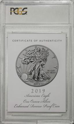 2019-S Enhanced Reverse Proof $1 American Silver Eagle Coin PCGS PR69 Baltimore FS