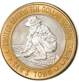 .999 Silver Sam Boyd's Sam's Town $10 Casino Gaming Token Limited Edition