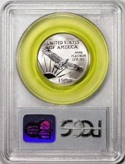 2003 $50 Statue of Liberty Platinum Eagle Coin PCGS MS69