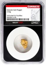 2.53 Gram Colorado Gold Nugget NGC Vaultbox Unvaulted