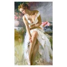 Pino (1939-2010) "Angelica" Limited Edition Giclee on Canvas