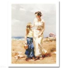 Pino (1939-2010) "By The Sea" Limited Edition Giclee On Paper