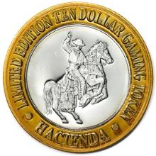 .999 Silver Hacienda Hotel & Casino Las Vegas $10 Limited Edition Gaming Token