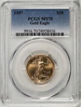 1997 $10 American Gold Eagle Coin PCGS MS70