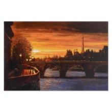 Howard Behrens (1933-2014) "Twilight On The Seine II" Limited Edition Giclee