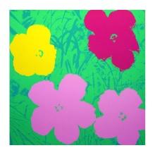 Andy Warhol "Flowers 1168" Print Serigraph On Paper