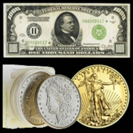 Fine Art, U.S. Currency, & Gold Coin Event!