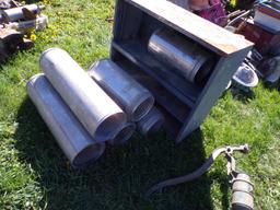 Group of Stove Pipe and Metal Shelf (6676)