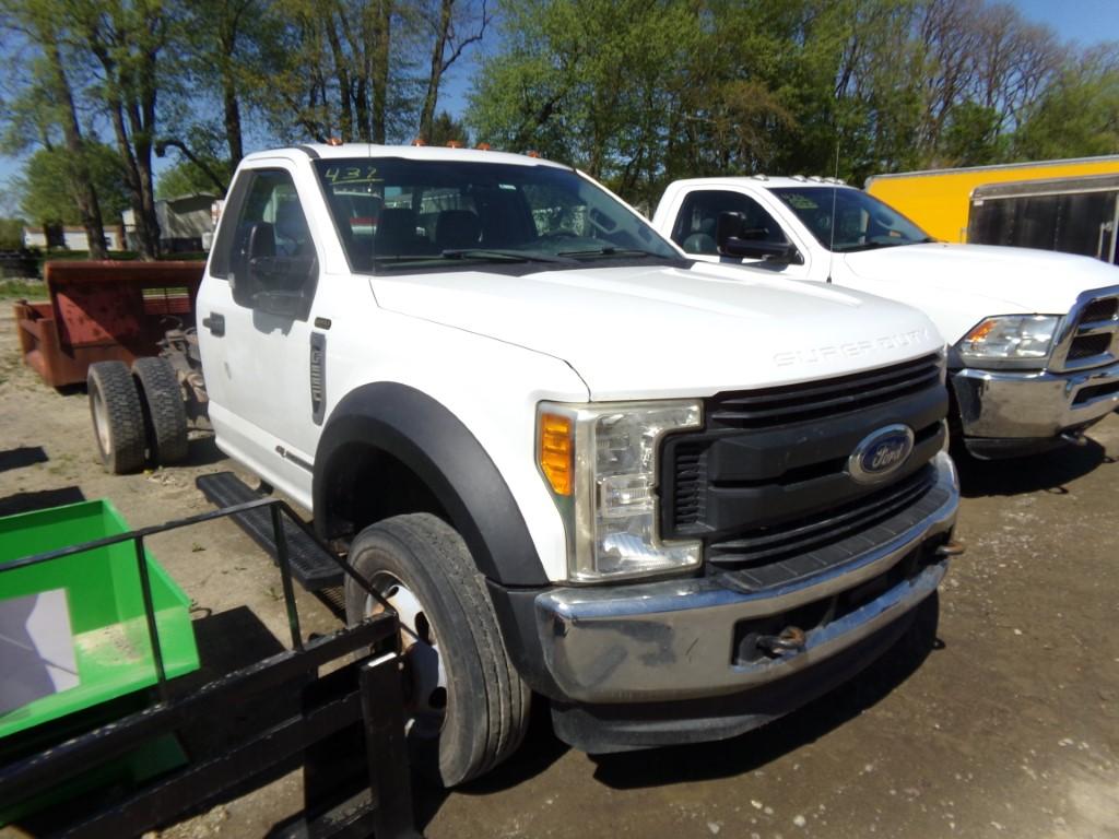 2017 Ford F-550, 6.7 L Power Stroke Diesel, Reg Cab And Chassis, 2 WD, 158,