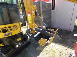 New AGT Industrial H15 Mini Excavator with Canopy, Stationary Thumb and Gra