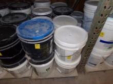 Pallet w/(16) Buckets Of Assorted Flooring Chemicals, Gerbert Limited 2525,
