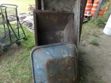 (2) 24'' Mud Pans and (1) Mortar Boat - 25'' x 46'' x 11''  (Outside)