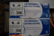 (2) LED EMERGENCY LIGHTING FIXTURES, PART #LEDR-1