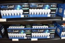 (5) 8 PACKS OF 60W ULTRA LAST LED DIMMABLE BULBS