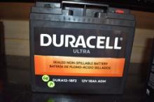 DURACELL ULTRA SEALED BATTERY, MODEL DURA12-18F2,