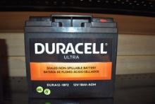 DURACELL ULTRA SEALED BATTERY, MODEL DURA12-18F2,