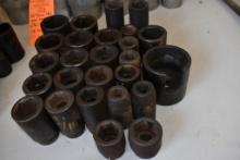 (25) 3/4" DRIVE IMPACT SOCKETS, UP TO 2" AND