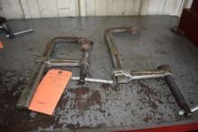 PAIR OF 10" "C" CLAMPS