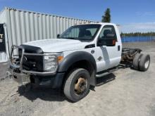 2011 Ford F550 SD 4X4 Diesel Cab and Chassis