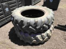 (2) Goodyear Dyna Torque II 16.9-30 Tractor Tires.