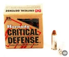 25 Rounds Hornady Critical Defense 32 H&R MAG Ammunition.