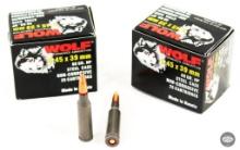 2 Boxes of Wolf Performance Ammunition 5.45x39mm JHP Cartridges.