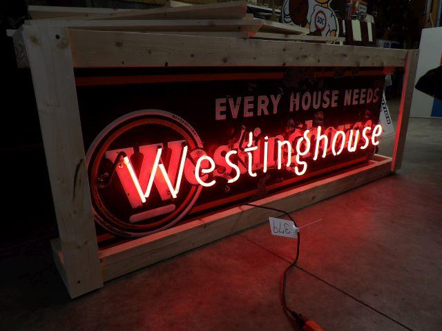 Westinghouse Neon Porc. Store Sign