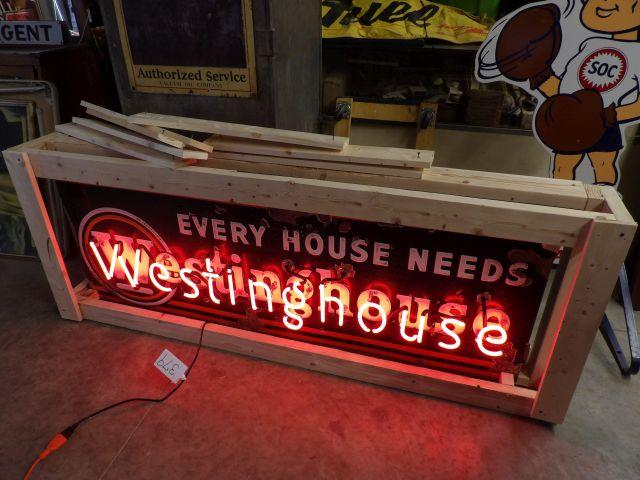 Westinghouse Neon Porc. Store Sign