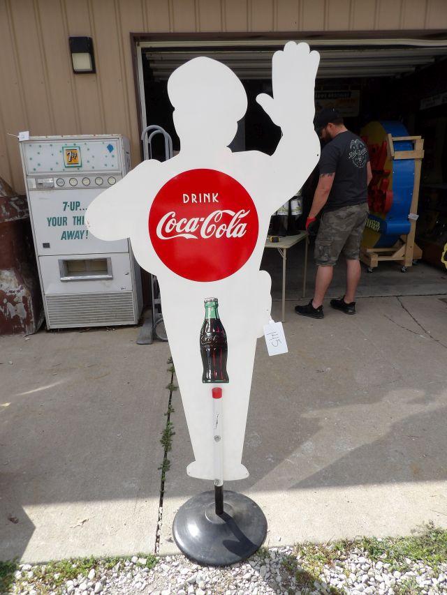 Coca-Cola Policeman Sidewalk Sign
